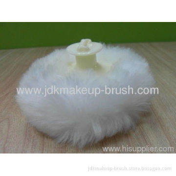 Beauty Plush Powder Puff With Plastic Handle 
